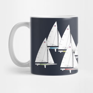E Scow Sailboats Racing Mug